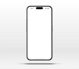 Poster - realistic smartphone mockup. mobile phone vector with isolated on white background. device front vie