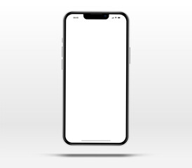 Poster - realistic smartphone mockup. mobile phone vector with isolated on white background. device front vie