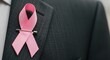 © Dadan - Pink Ribbon on Suit Lapel - Breast Cancer Awareness