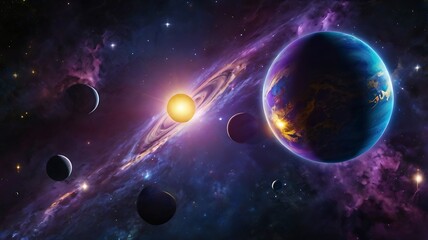 planet in space