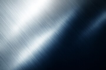 Wall Mural - abstract metallic gradient background with brushed texture and light reflection in diagonal composit