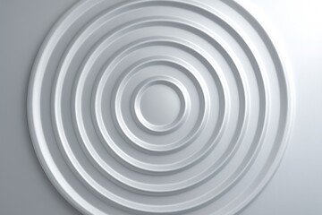 Wall Mural - abstract circular concentric pattern in light monochrome style on soft gradient background, minimal 