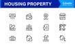 © MDSalim - Housing Property Icon Collection – Minimalist Home, Apartment, and Architecture Symbols for Professionals