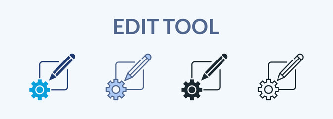 Edit Tool Multiple Style Icon Collection