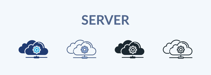 Server Multiple Style Icon Collection