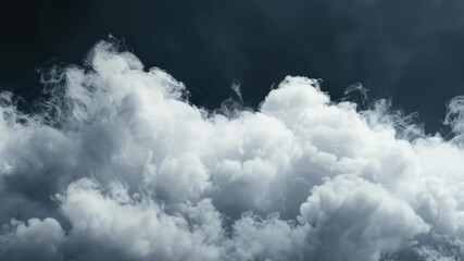 Wall Mural - a plane soaring through a cloudy sky