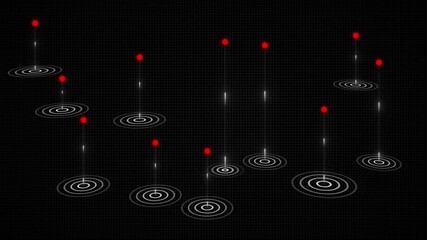 Glowing neon Abstract digital data communication futuristic technology background with wave wireframe structure.Artificial intelligence and big data technology concepts