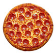 © Dn Design - Pizza Margherita, freshly baked Pizza Margherita featuring melted mozzarella, isolated on transparent background
