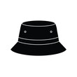 © dipu - Black bucket hat with white accents accessory