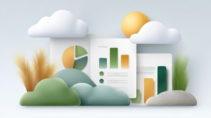 Innovative Hybrid Project Workflow User Interface Dashboard Displaying Integration of Handwritten Elements and Data Visualizations