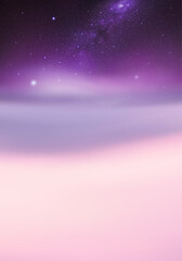 Sticker - clouds and starry sky. natural background with fog waves and milky way