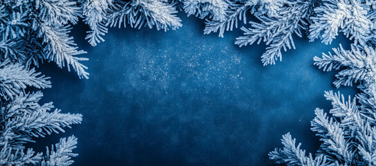 Wall Mural - Frost background with Copy Space