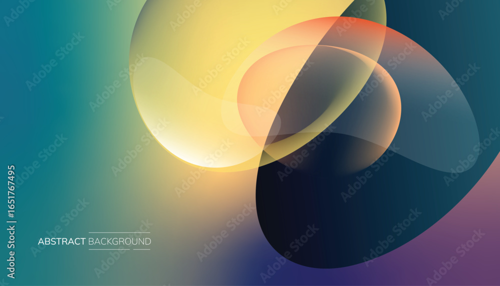 Translucent Gradients Translucent Spheres with Gradients, Overlapping Shapes, Presentation ...