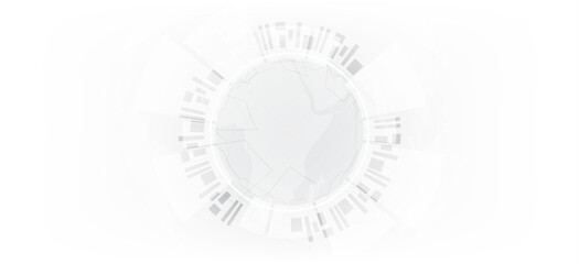 Wall Mural - data technology electric gear art abstract background.