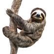 © Keo - Sloth moving Crawls slowly along branches or the ground. full length isolate on transparent background