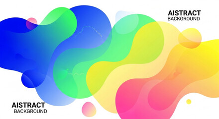 Abstract fluid background with gradient color shape for modern design