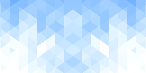 Wall Mural - Abstract square shapes blue background