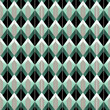 © Geekminds - Fresh mint black diamond art deco seamless pattern for spas