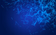 © BHASKAR - abstract digital background featuring glowing black plexus of interconnected points and lines. Represents big data, neural networks, and futuristic technology. Ideal for AI, blockchain