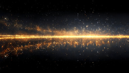 Wall Mural - a stunning view of cosmic phenomena, featuring luminous particles and a captivating void. perfect fo