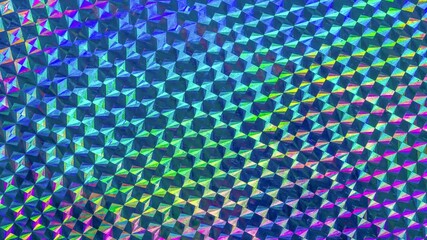 Wall Mural - abstract blur holographic rainbow foil iridescent background stop motion