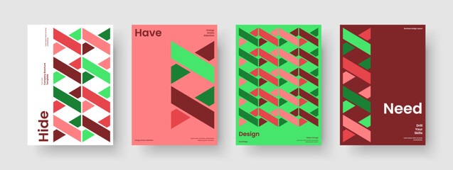 Wall Mural - modern report layout. isolated flyer template. geometric book cover design. banner. business present