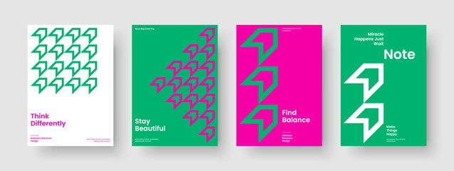 Wall Mural - geometric brochure template. modern business presentation design. abstract flyer layout. book cover.