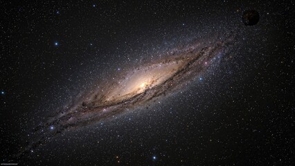 Wall Mural - spectacular stellar galaxy sparkling brightly. parts of this picture contributed by an aerospace age