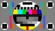 © YF24 - Vintage TV test pattern with color bars and static noise, perfect for retro broadcast or digital glitch backgrounds.