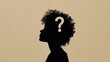 © Екатерина Канунников - Silhouette of a black woman with a question mark over her head