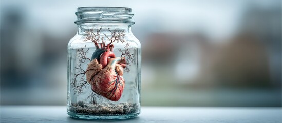 Heart In A Glass Jar