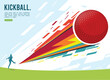 © Muhamad - Great attractive editable and memorable kickball poster for competition and tournament event