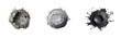 © Vlad - Mixing various shades of grey cement powder environment, isolated on transparent background, png set