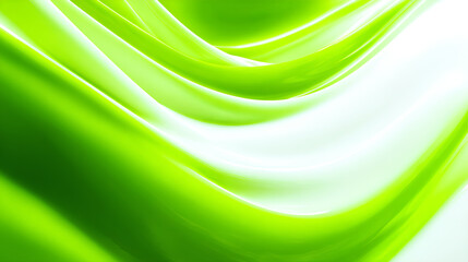 Wall Mural - Green electric glowing vibrant on white backgrounds 3d illustrations Stock Illustration