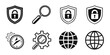 © Farjana - Security and technology icons isolated