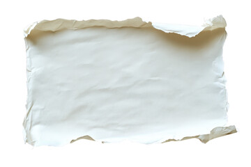 Torn paper edge with texture isolated on transparent background