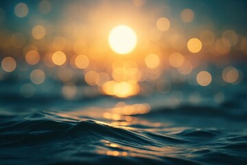 Wall Mural - a symphony of blurred lights and waves