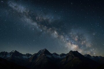 Wall Mural - a milky way-strewn canvas of stars and dreams