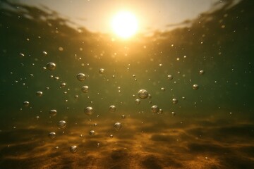 Wall Mural - a symphony of light and water