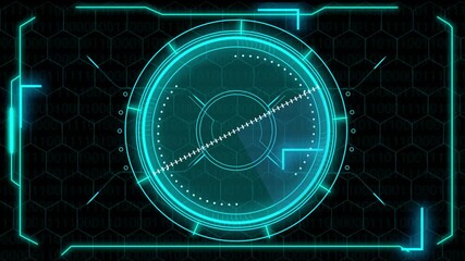 Digital data code lines with binary fractal pattern, a dynamic information technology concept design