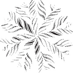 Wall Mural - Black and white geometric pattern. Tileable texture background.