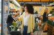© Serhii - Woman weighing broccoli using electronic scale in supermarket