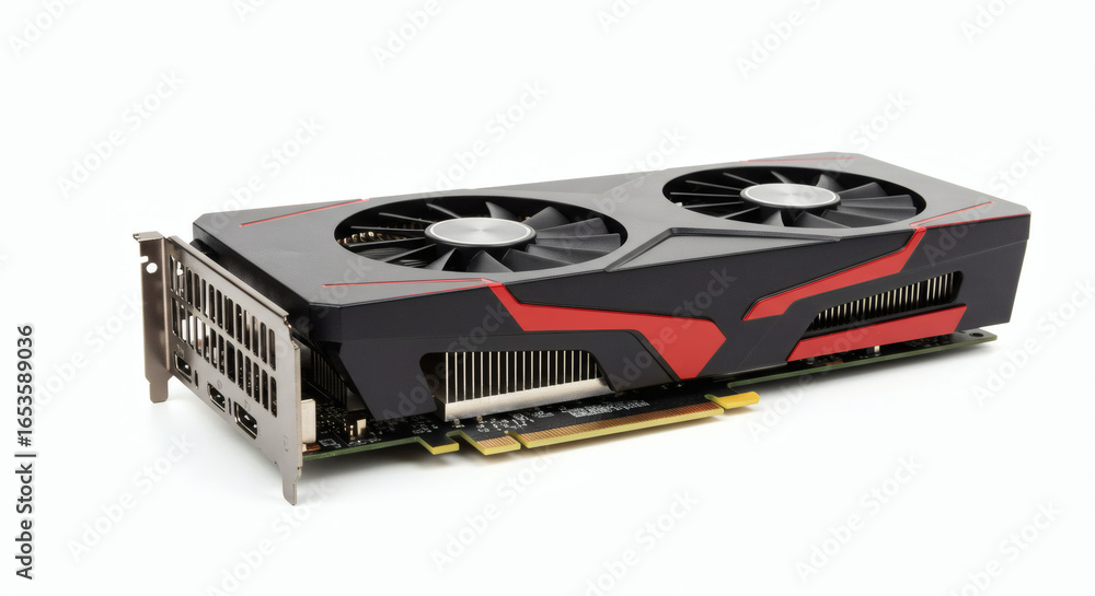 High-performance dual-fan gaming video card, a powerful component for ...