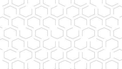 Wall Mural - abstract background with honeycombs seamless pattern hexagon. surface polygon pattern with glowing h