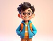 © Designfinitiez - Cute 3D male character wearing sunglasses