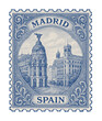 © mr.mmz - vintage postage stamp depicts madrid - spain (sketch drawing)