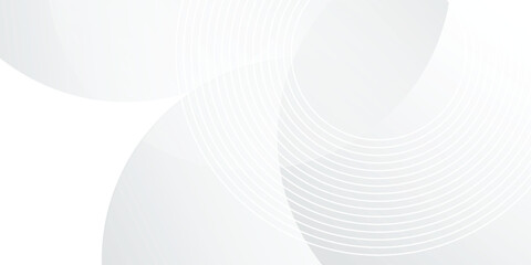 Wall Mural - white geometric abstract background overlap layer on bright space with lines effect decoration. mode