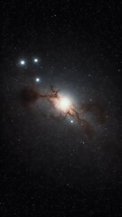 Wall Mural - Abstract Celestial Nebula Bright Star Cluster in Deep Space Background