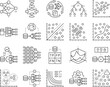 © vectorwin - machine learning algorithm model icons set vector