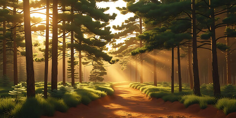  Tranquil Forest Pathway